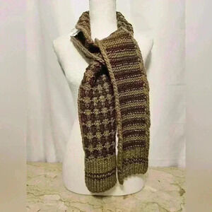 🛑 NWT Billabong Acrylic Knit Brown/Tan Scarf OS